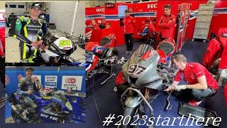 First looks superbike rookies testing in circuito de Jerez rainy conditions [upl. by Neehar]