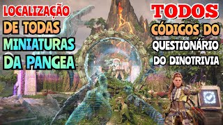 Localização de todas Miniaturas da Pangea e códigos do questionário do Dinotrivia [upl. by Akinit]