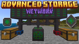 Advanced Storage Network MCPE Bedrock Edition Free Addon [upl. by Firmin194]