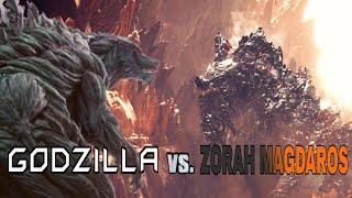 GODZILLA EARTH VS ZORAH MAGDAROS  RemasteredStop Motion [upl. by Asyen]