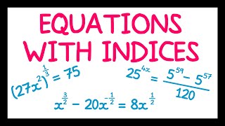 Equations with Indices [upl. by Ettennat]