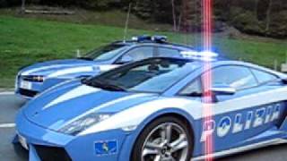 Lamborghini Gallardo amp Alfa Romeo 159 Polizia Stradale in Switzerland [upl. by Aihpledalihp]