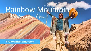 The Rainbow Mountain in Peru Mountain of 7 Colors  Vinicunca [upl. by Bethel]