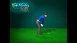 Golf swing side view animation in slow motion [upl. by Oyek]