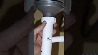 PTrap Installation On A Kitchen Sink plumbing diy howto [upl. by Aihselat]