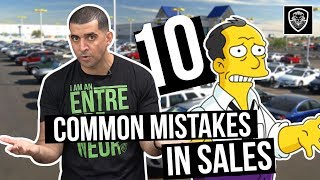 10 Common Mistakes Salespeople Make [upl. by Ahsiened296]