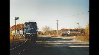 Guilford Rail 1990s Part 4 of 9 Ayer MA WyeHill Yard [upl. by Hemingway]