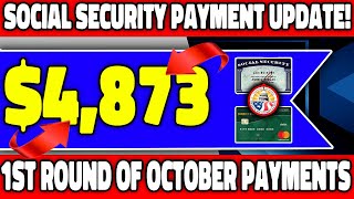 Social Security Update 4873 First Round of October Payments Set for Tomorrow [upl. by Attelrahs972]