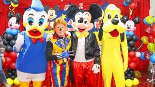 MICKEY MOUSE  PATO DONALD  PLUTO  SHOW DE PAYASOS  FIESTA INFANTIL [upl. by Ynatirb]