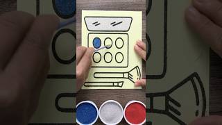 How to painting with color sand sand painting make uo set tutorial sandpainting coloredsandart [upl. by Swope314]