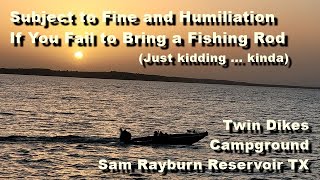 Twin Dikes Corps of Engineers campground on Sam Rayburn Reservoir in Texas a bass fishing Mecca [upl. by Aina]