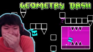 PLAYING ONE OF MY CHILDHOOD GAMES maybe some rage  Geometry Dash part 1 [upl. by Ellenyl505]