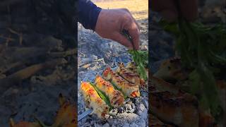 the kebab everyone will fall in love with😋🔥 kebab asmr outdoor food chef camping shorts [upl. by Freytag]