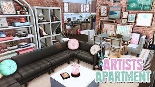 OPPOSITE ARTISTS APARTMENT 🎨🎶  920 Medina Studios  Rebuild San Myshuno  The Sims 4 Speed Build [upl. by Aiekat]