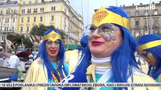 41 Riječki karneval uz više od 9 tisuća karnevalista zapalio Rijeku [upl. by Mihalco5]