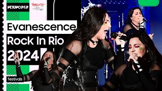 Evanescence no Rock in Rio  Amy Lee canta em português pinta bandeira do Brasil no rosto e arrasa [upl. by Ainedrag829]