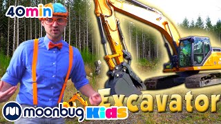 Learn about Excavators  Blippi  Learning Videos For Kids  Education Show For Toddlers [upl. by Gilbert]