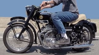 1957 Ariel Square Four MKII Classic Vintage British Motorcycle [upl. by Nitsej]