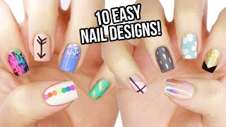 10 Easy Nail Art Designs for Beginners The Ultimate Guide 6 [upl. by Nivert397]