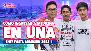 Ingresar a medicina sin ser ciclero 🤗 ENTREVISTAS [upl. by Kunin492]