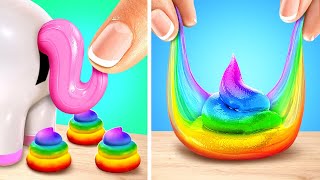 Cool Slime From Unicorn 🤩🦄 Satisfying Slime ASMR [upl. by Winikka]