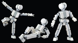 🞴 Small Poseable Figure  LEGO MOC Tutorial [upl. by Oswell]