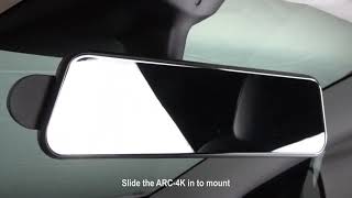 ARC4K Rear View Mirror Dash Cam Installation Guide in 20 Seconds [upl. by Hughett]