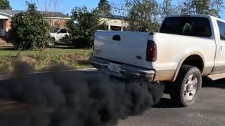 60 Powerstroke Rolling Coal  Watch till the End  gopro11 capcut 60 [upl. by Eilatam68]