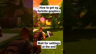 How to get og fortnite graphics  works for Reboot Royale and Atlas OG BR shorts ogfortnite [upl. by Stephi]