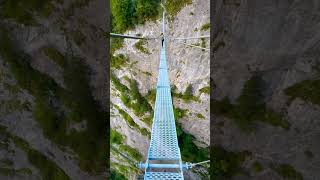 Most impressive via ferrata in all Switzerland 🇨🇭 [upl. by Elleoj]