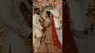 Anisha Di Wedding ♥️ cute couple sisshorts shortvideo wedding vibinwithanupurva viralshorts [upl. by Marchall]