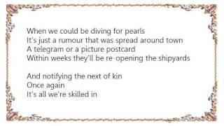 Elvis Costello  Shipbuilding Lyrics [upl. by Reggis]