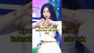 kpop idol weird talent that will shock you aespa shorts fyp [upl. by Valenka]