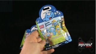 Collectible Spot  Mega Bloks 10757 The Smurfs Blind Bags OPENING [upl. by Arema]