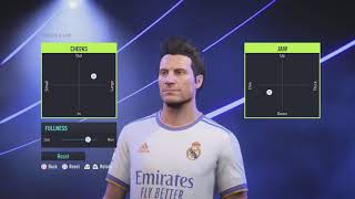 FIFA 22  How to create Luis Figo  Pro ClubsCreate a player PS5 [upl. by Amar]