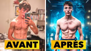 MA TRANSFORMATION PHYSIQUE INCROYABLE à 17 ans [upl. by Hunger]