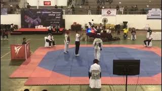 FINAL TAEKWONDO UNHAS CUP 2023 OVER 87 KG PUTRA  NURWAHYU MERAH VS KARIANGO BIRU [upl. by Aisor]