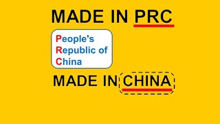 What Does Made in PRC Means and Why Switch for ‘Made in PRC’ [upl. by Ansel]