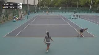 Kobori MomokoShimizu Ayano v Morisaki KanakoOkamura Kyoka  W40 Hong Kong [upl. by Genie]