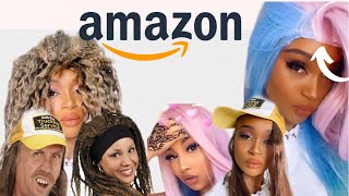 Amazon Wigs Try On [upl. by Leighton]