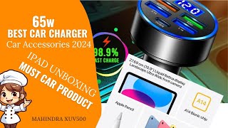 Best 65w Car Charger Fast Charger  IPad Unboxing 10th Gen  Car Gadget  Car Accessory 2024 cars [upl. by Yrreg]