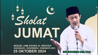 🔴 LIVE  25  10  2024 I SHOLAT JUMAT  Masjid Jami Al Hidayah Donowarih [upl. by Rosdniw]