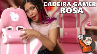 UNBOXING E MONTAGEM  Cadeira Gamer Terabyte Pink Throne [upl. by Ellerrehs]