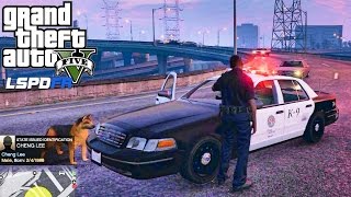 GTA 5 PC MODS  LSPDFR  POLICE SIMULATOR  EP 8 NO COMMENTARY K9 JERRY LEE [upl. by Eeslek]