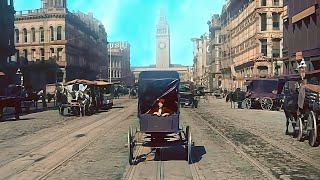 San Francisco 1906 New Version in Color VFX60fps Remastered wsound design added [upl. by Vivia]