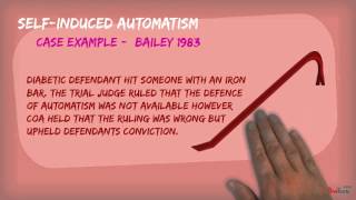 The General Defence of Automatism  A2 Criminal Law [upl. by Rica]