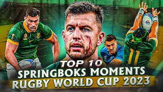 The Springboks Dominated Rugby World Cup 2023  Top 10 South African Moments [upl. by Snowman]