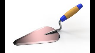 How to make a brick trowel in SolidWorks [upl. by Deland939]