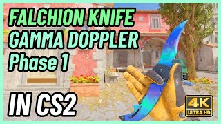 ★ CS2 Falchion Knife Gamma Doppler Phase 1  CS2 Knife InGame Showcase 4K [upl. by Carthy]