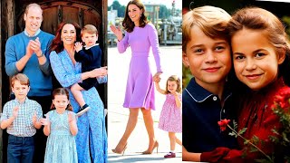 Princess Kate Middleton Family Outing moment IN Different placesRoyal Family Kids [upl. by Idzik501]